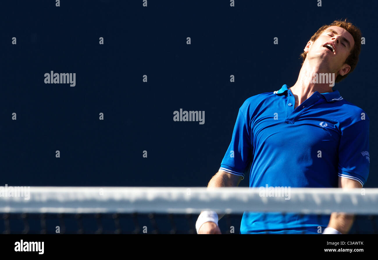 Andy Murray, Great Britain, in Aktion beim uns Open Tennisturnier in Flushing Meadows, New York, USA... Stockfoto