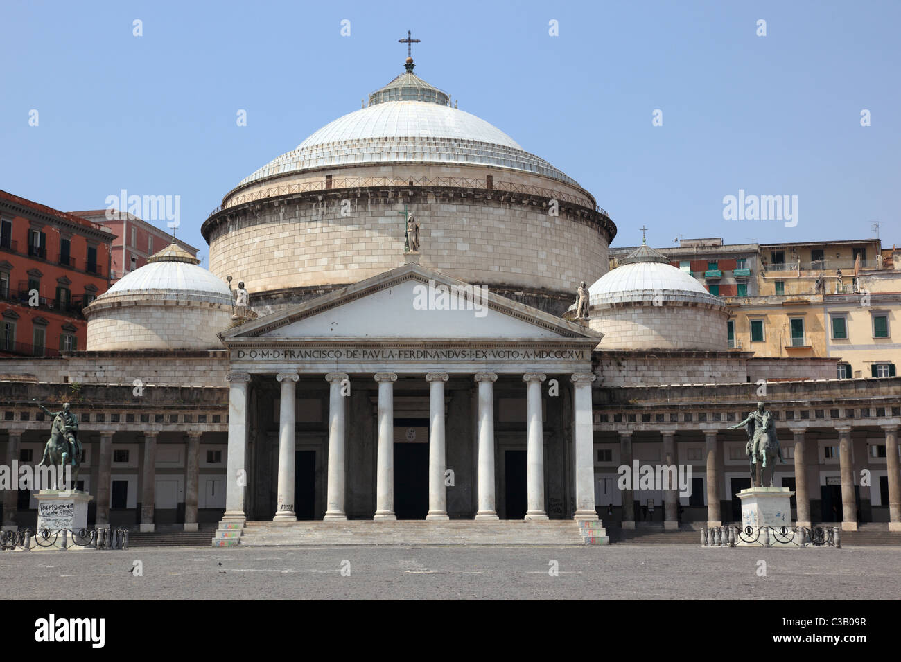 Kirche von Francesco di Paola, Neapel, Italien Stockfoto