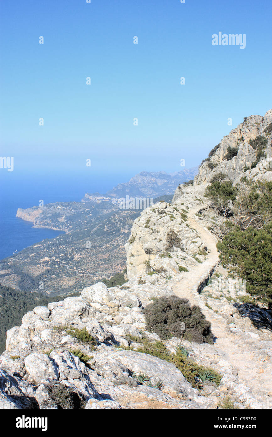 Des Erzherzogs zu Fuß in der Nähe von Valldemossa, benannt nach Ludwig Salvator, Serra de Tramuntana, Mallorca, Spanien Stockfoto