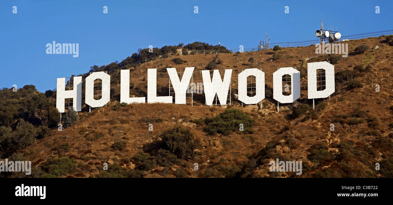 USA, California, Los Angeles, Hollywood-Schild Stockfoto