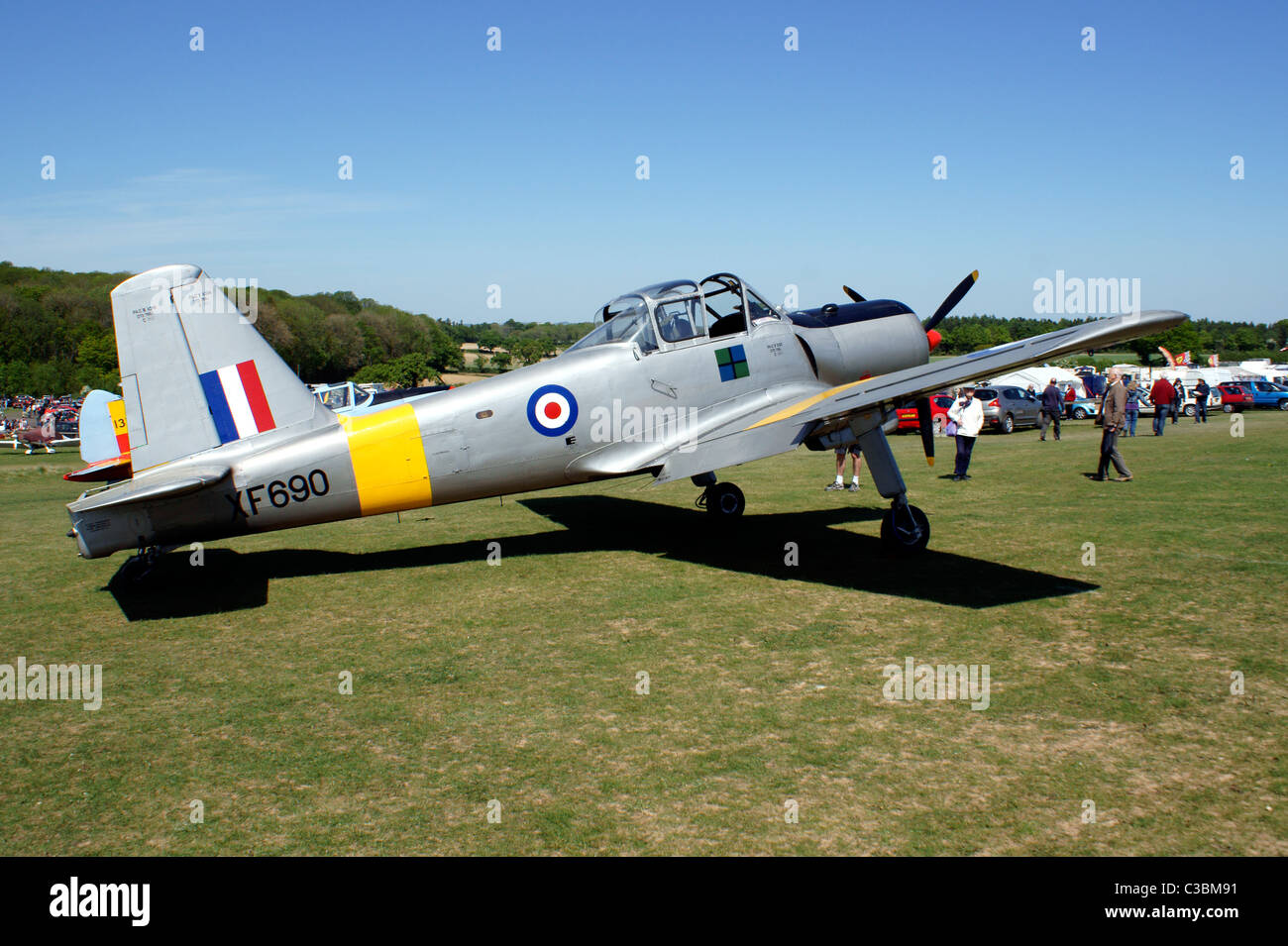 PERCIVAL P56 KOLBEN PROVOST T. 1.  ZWEI SITZPLÄTZE NEBENEINANDER TRAINER R.A.F 550 HP LEONIDES 9 ZYLINDER, RADIAL, MOTOR. Stockfoto