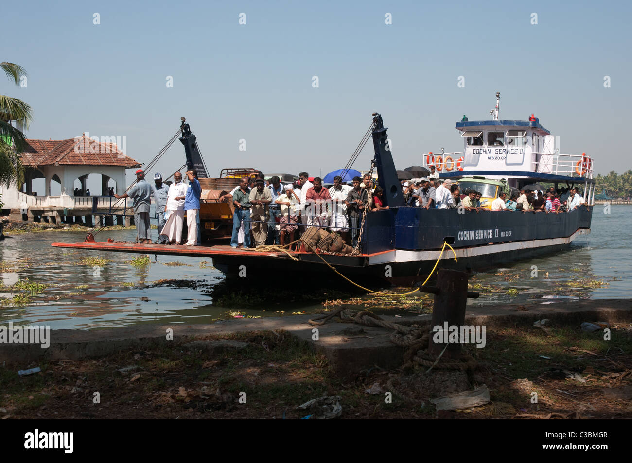 Indien, Kerala, Kochi (früher bekannt als Cochin) Hafen Stockfoto