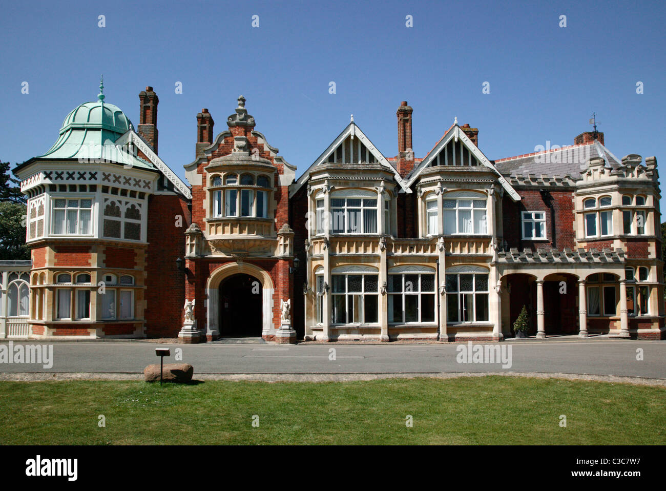 Bletchley Park Mansion Stockfoto