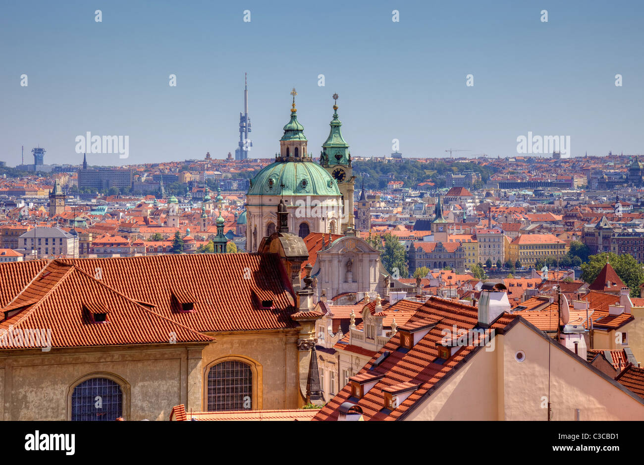Altstadtblick in Prag, Tschechien. Stockfoto