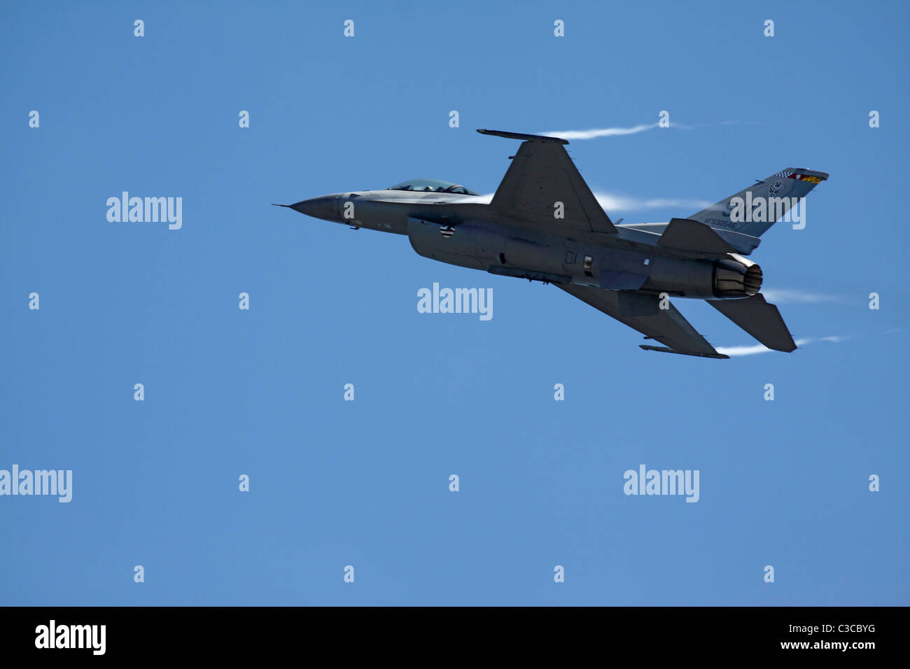 Ein f-16 fighting Falcon der United States Air Force. Stockfoto
