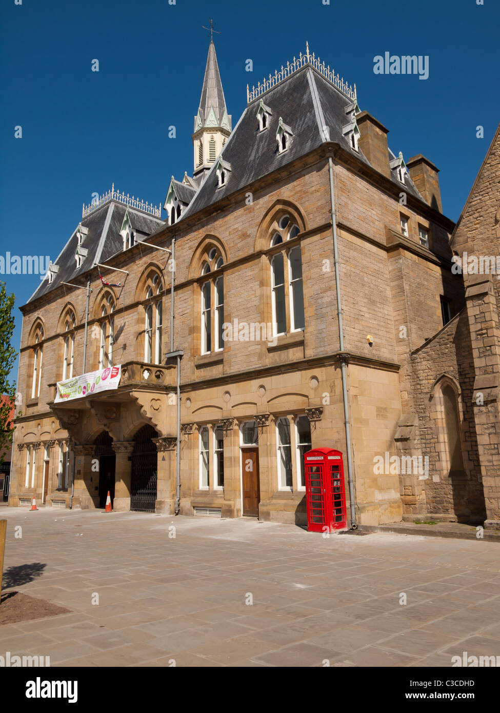 Rathaus, Marktplatz Bishop Auckland, Co. Durham UK Stockfoto