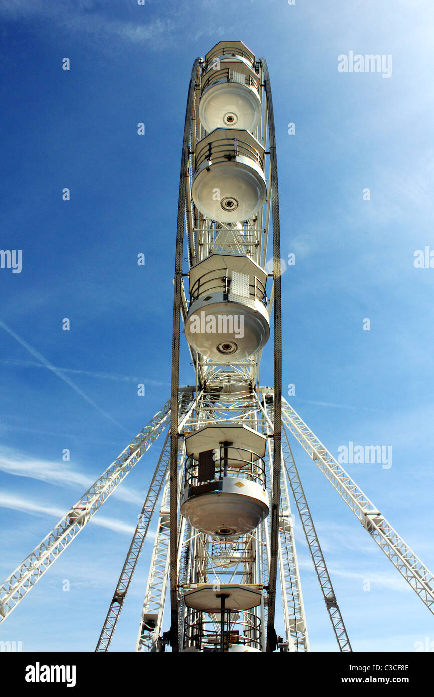 Großes Riesenrad Kirmes Fahrt Blackpool Stockfoto