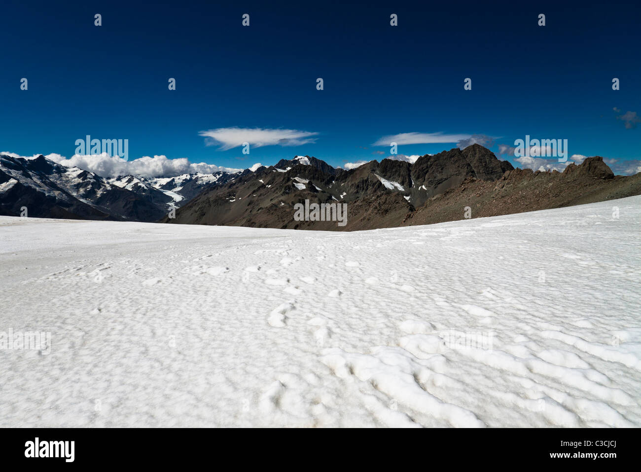 Südalpen, West Coast, Südinsel, Neuseeland. Stockfoto