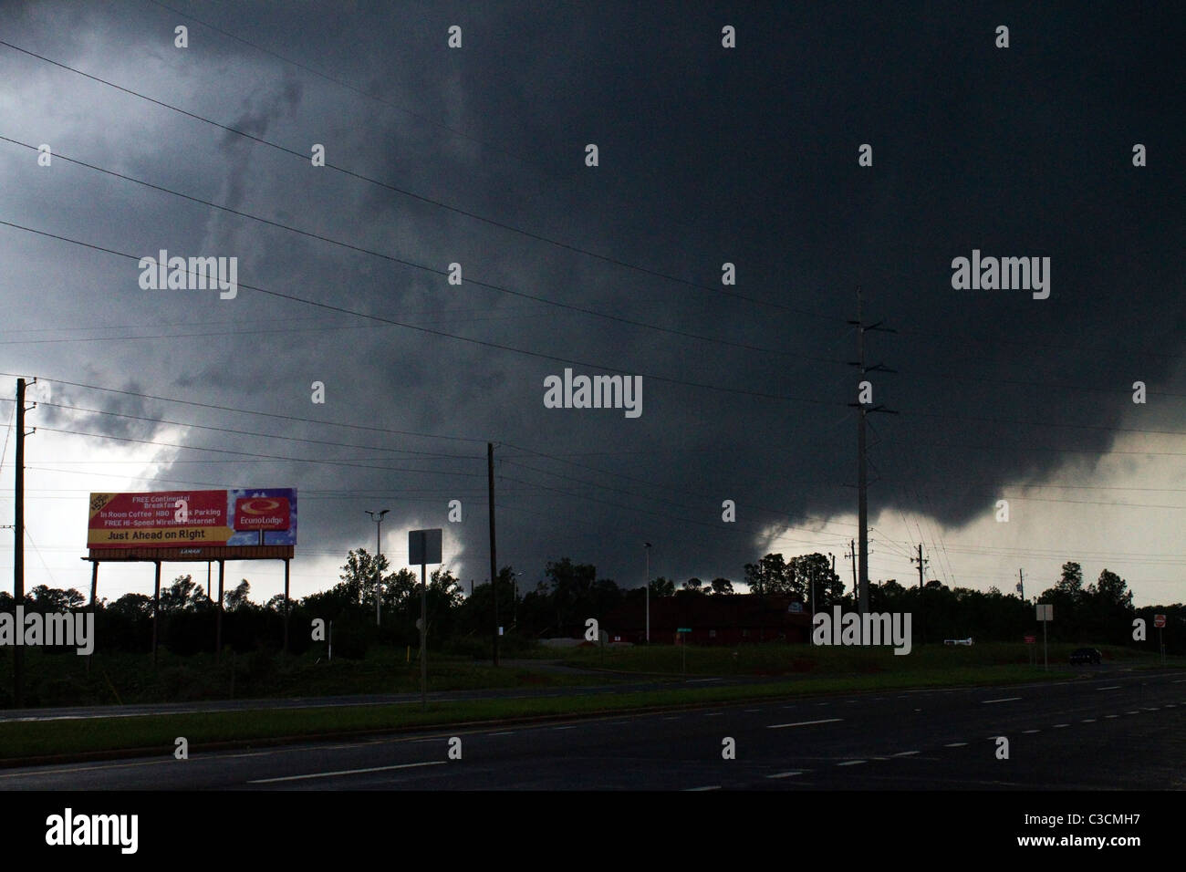 Tuscaloosa, Alabama Tornado 27. April 2011 Stockfoto