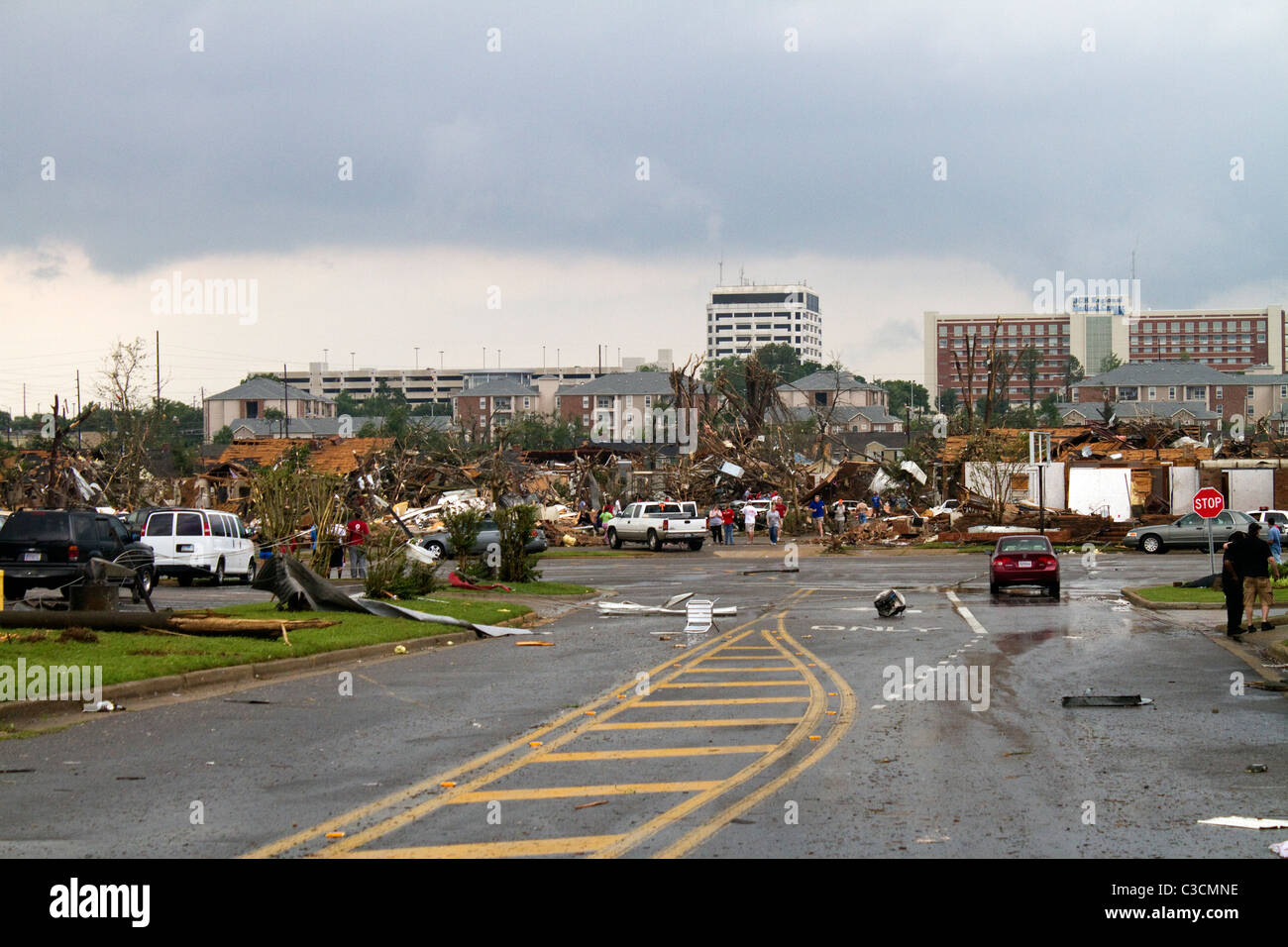 Tuscaloosa, Alabama Tornado beschädigt 27.04.2011 Stockfoto