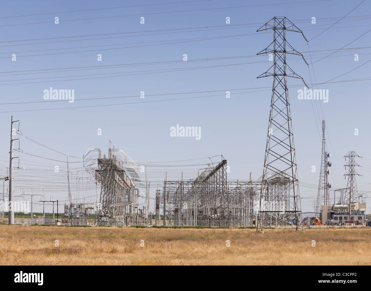 Elektrisches Umspannwerk - Kalifornien USA Stockfoto