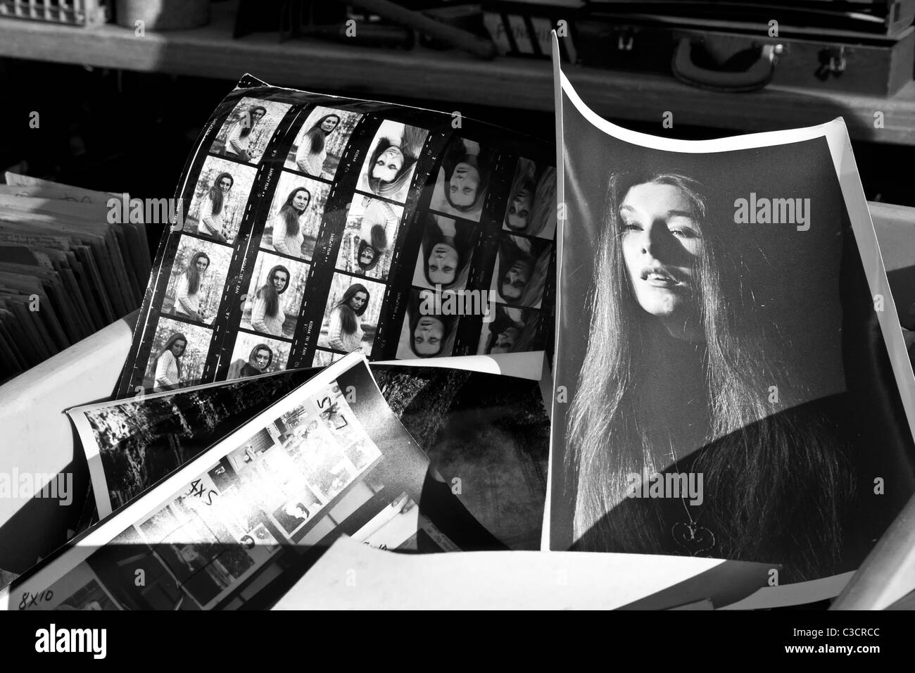 Gefundenen Foto in Teufels Küche-Flohmarkt Stockfoto