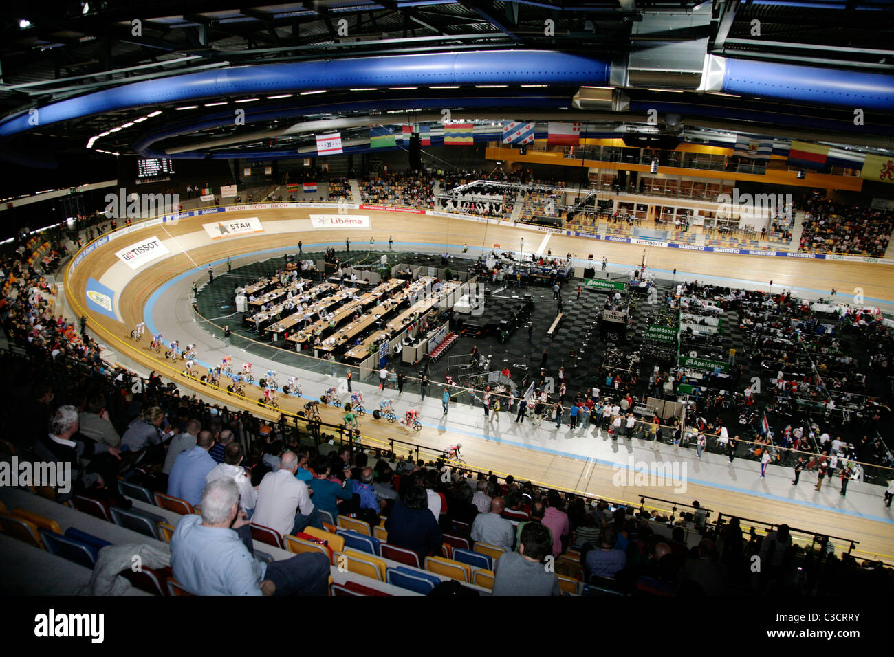 Herren Omnium Punkte Rennen UCI Track Cycling World Championships Apeldoorn Niederlande 25. März 2011 Stockfoto