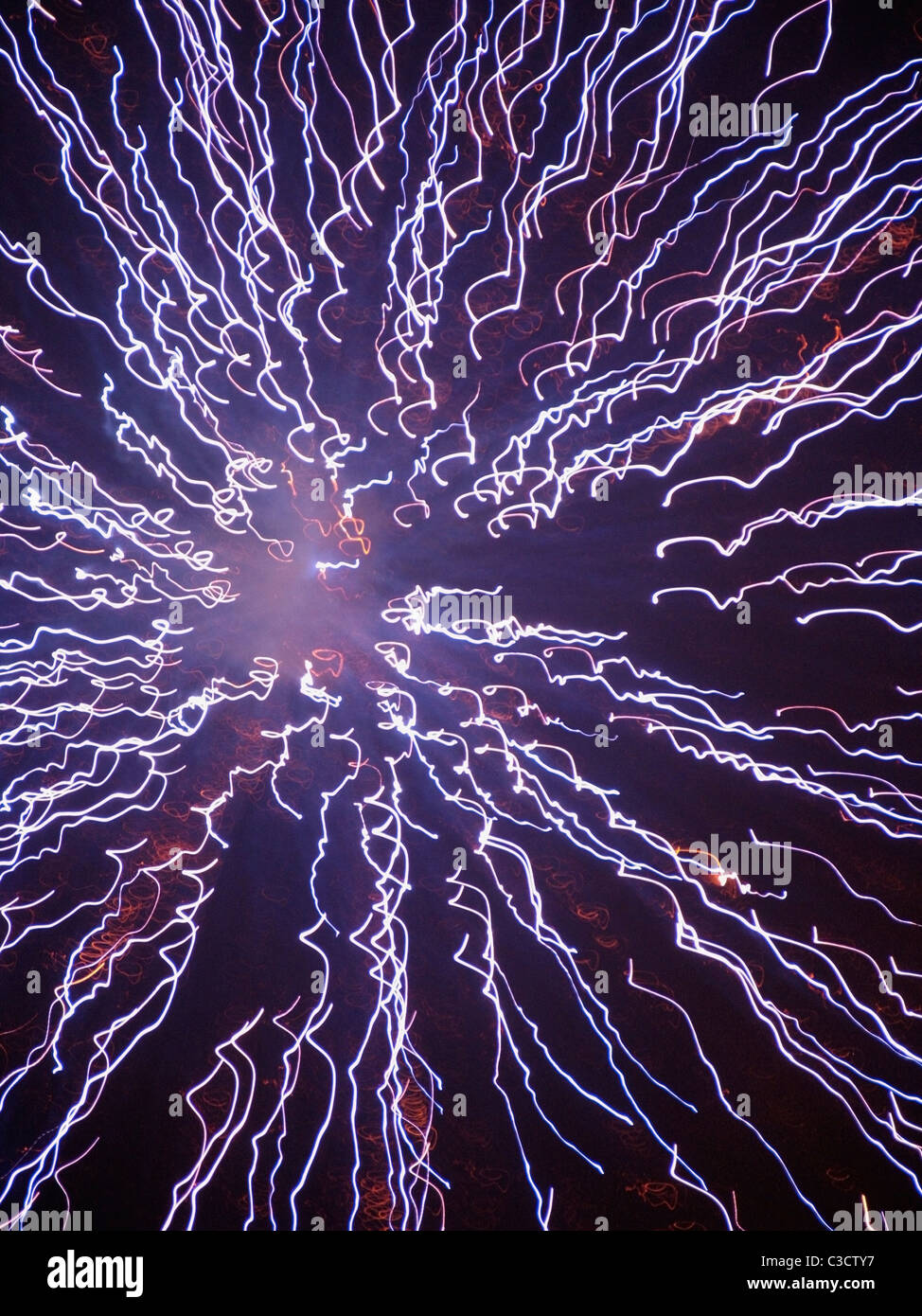 Cracker machen schöne Szene während Diwali Festival, Festival der Lichter Stockfoto