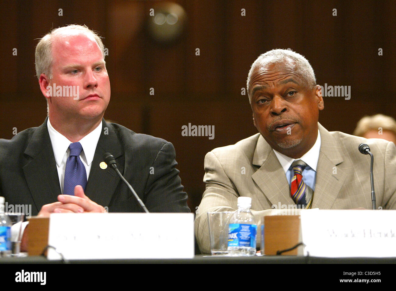 Dustin McDaniel, Wade Henderson die Anhörungen über die Nominierung von Richterin Sonia Sotomayor an den obersten Gerichtshof - Tag vier Hart Stockfoto