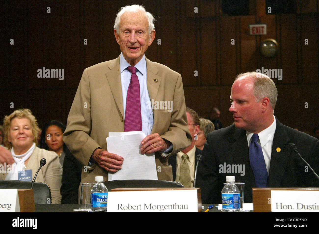 Robert Morgenthau, Dustin McDaniel den Anhörungen über die Nominierung von Richterin Sonia Sotomayor an den obersten Gerichtshof - Tag vier Hart Stockfoto