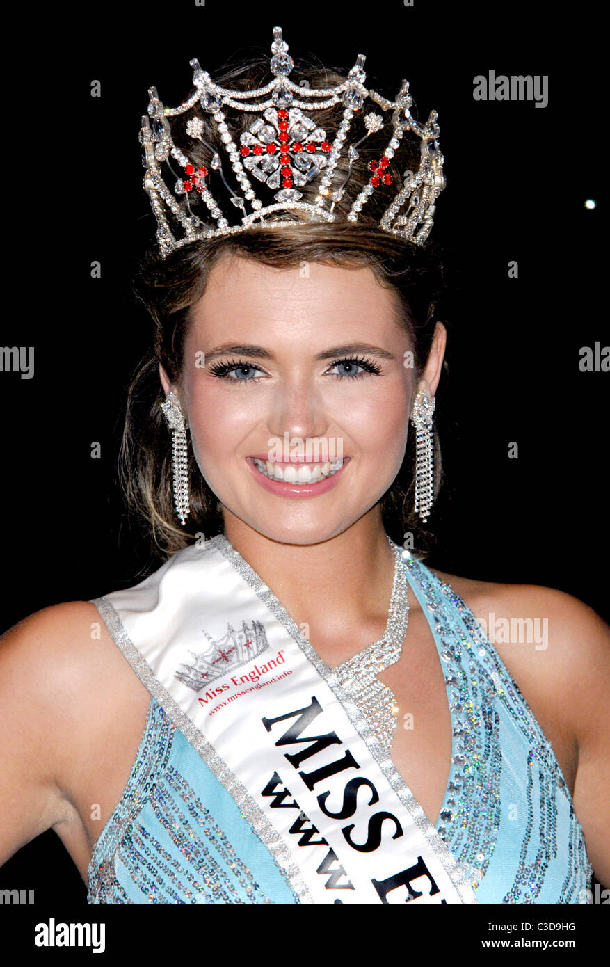 Laura Coleman, statt Miss England 2008 Miss England 2009 Finale an das Hilton London Metropole Hotel in London, England - 20.07.09 Stockfoto