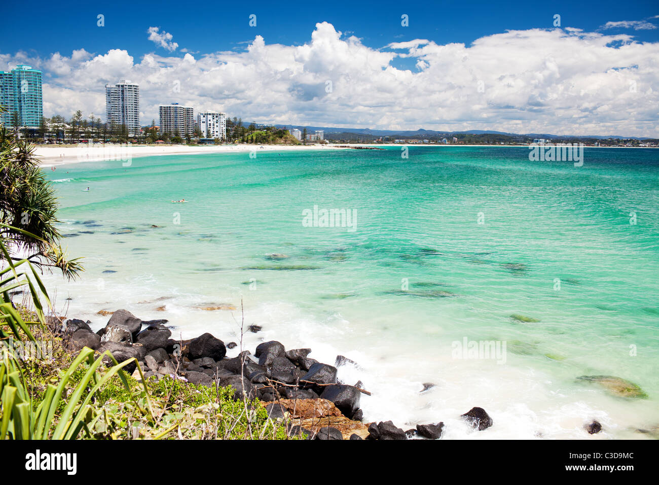 Erstaunliche Ozean Kingscliff Beach Australien Stockfoto