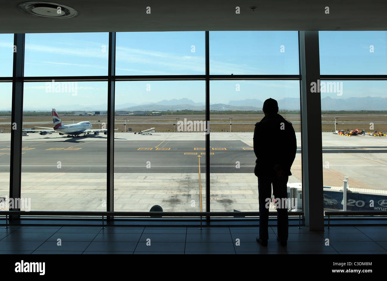 Internationaler Flughafen Kapstadt. Stockfoto