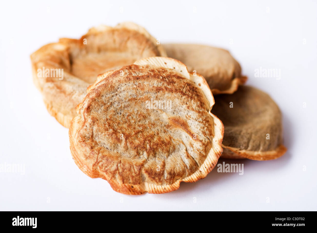 Gebrauchte Teebeutel Stockfoto