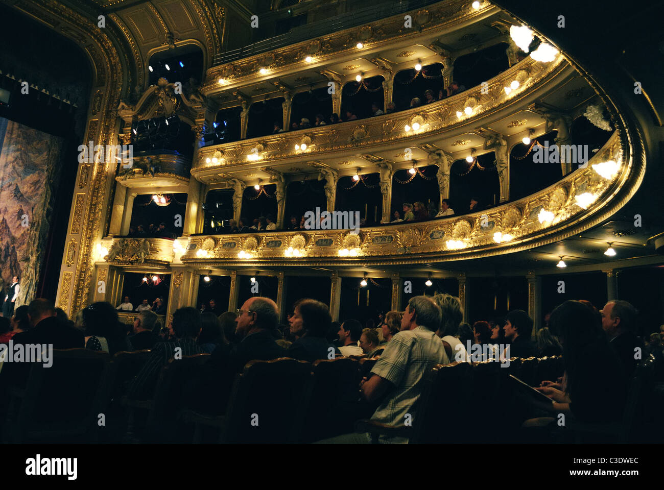 Interieur von Lemberger Oper und Ballett-Theater Stockfoto