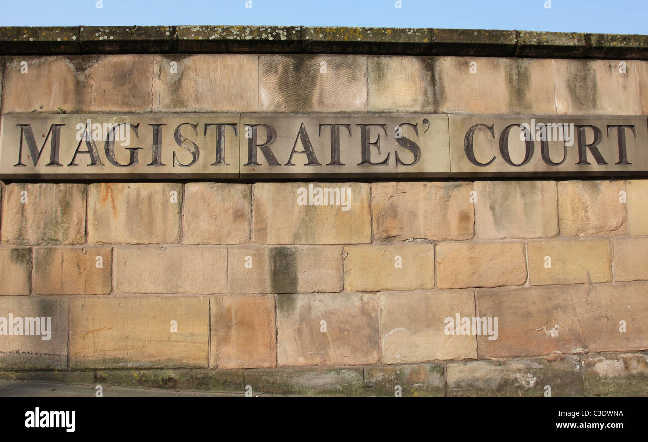 Einem Magistrates' Court in einer Stadt, U.K. Stockfoto