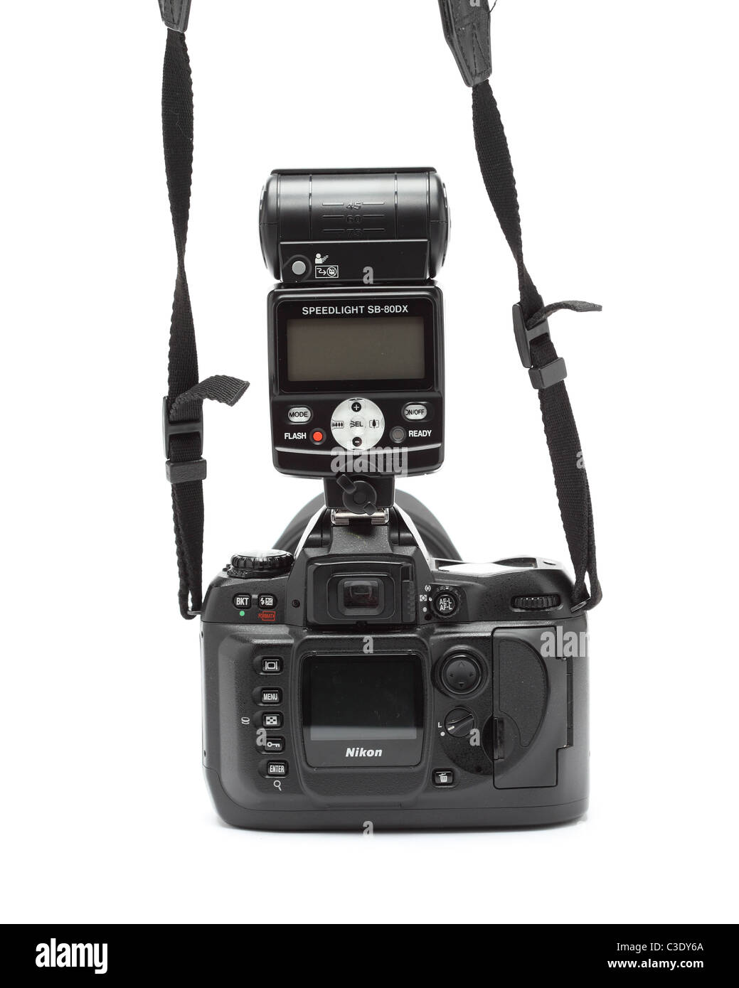 Nikon Dslr Flash-Kamera Stockfoto