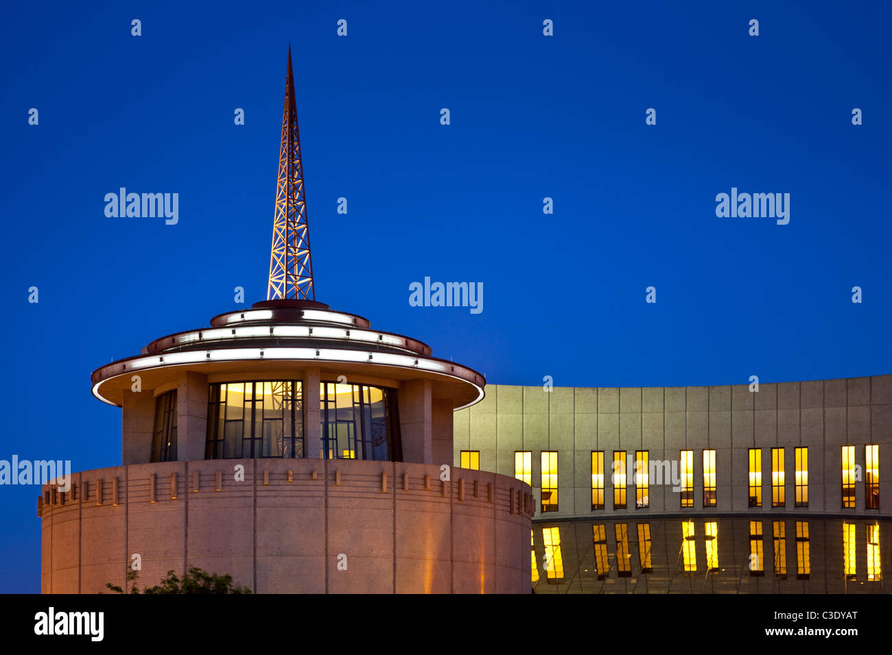 Twilight in die Country Music Hall Of Fame, Nashville Tennessee USA Stockfoto