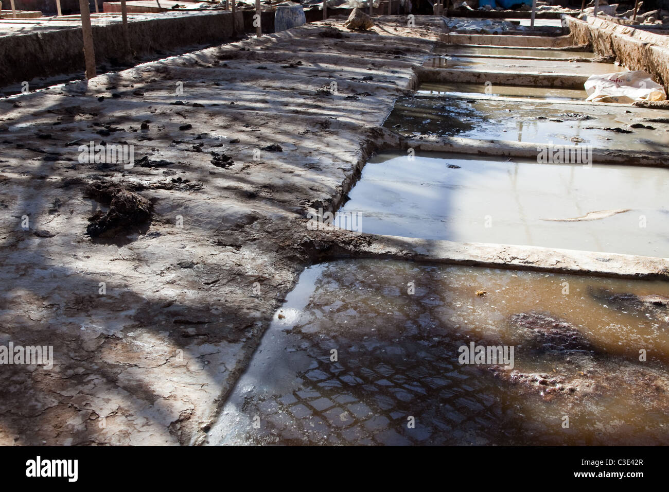 Gerberei, Walled Stadt von Taroudant, Sous-Tal, hoher Atlas, Marokko Stockfoto
