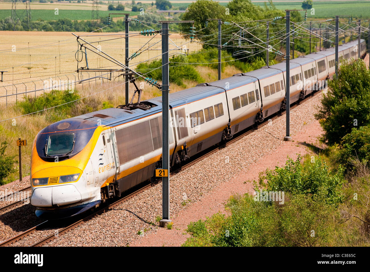 Eurostar, Ligne Nord in Frankreich Stockfoto