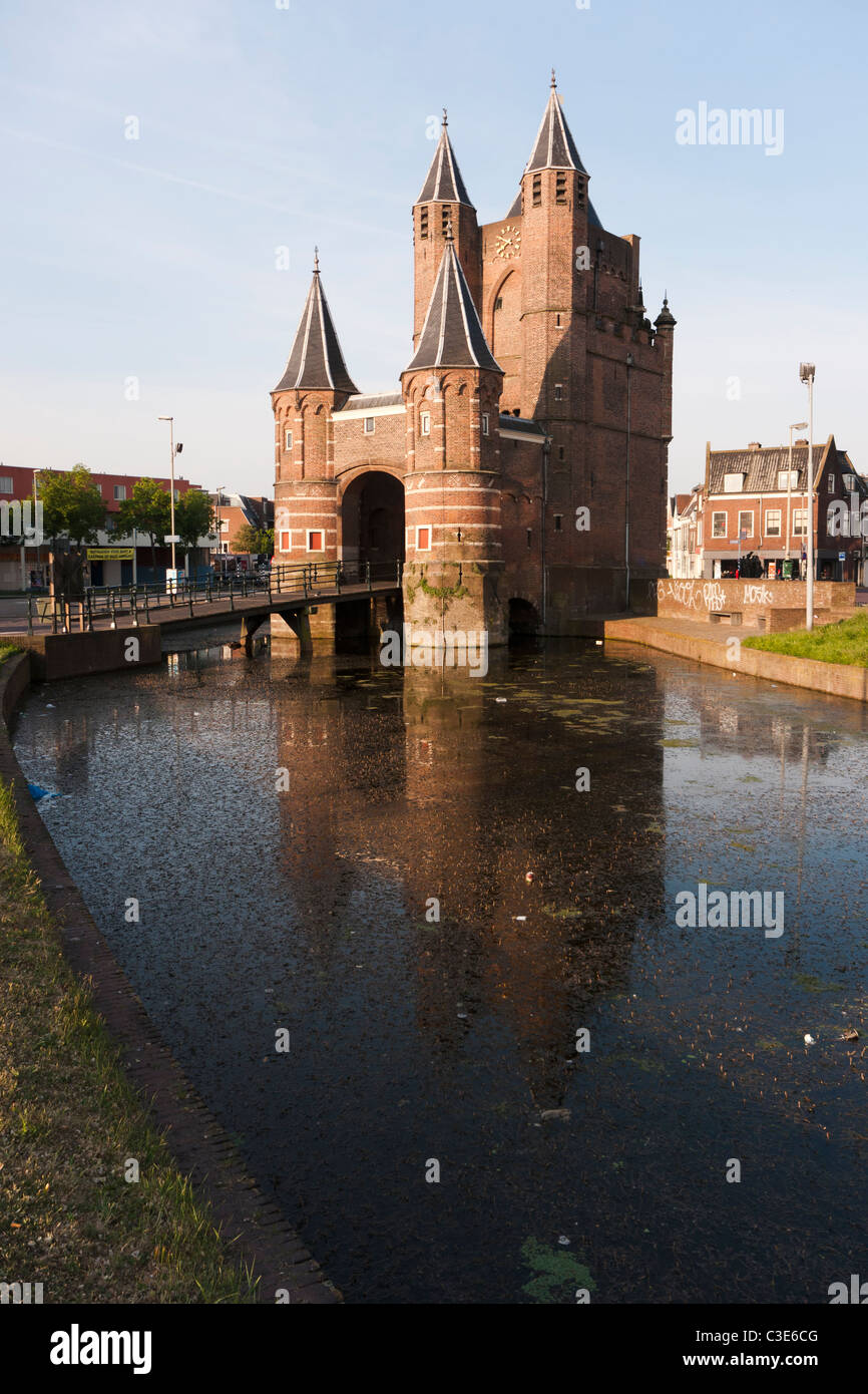 Amsterdamse Poort Stadttor in Haarlem, Niederlande Stockfoto