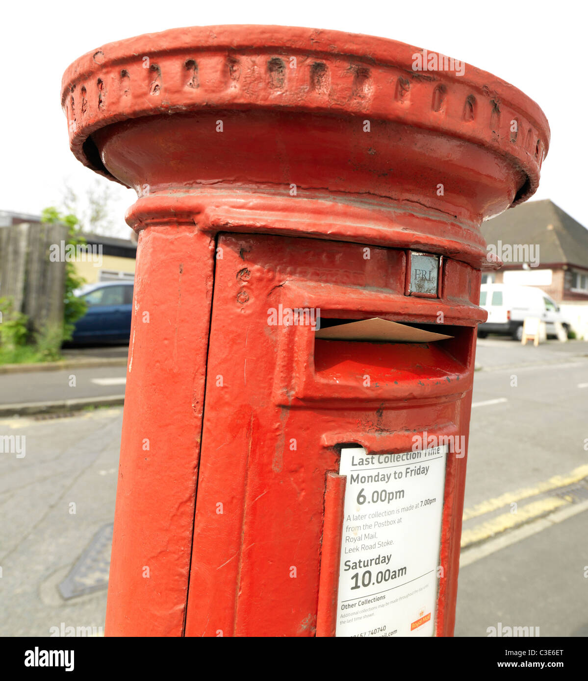 Roten Briefkasten Stockfoto