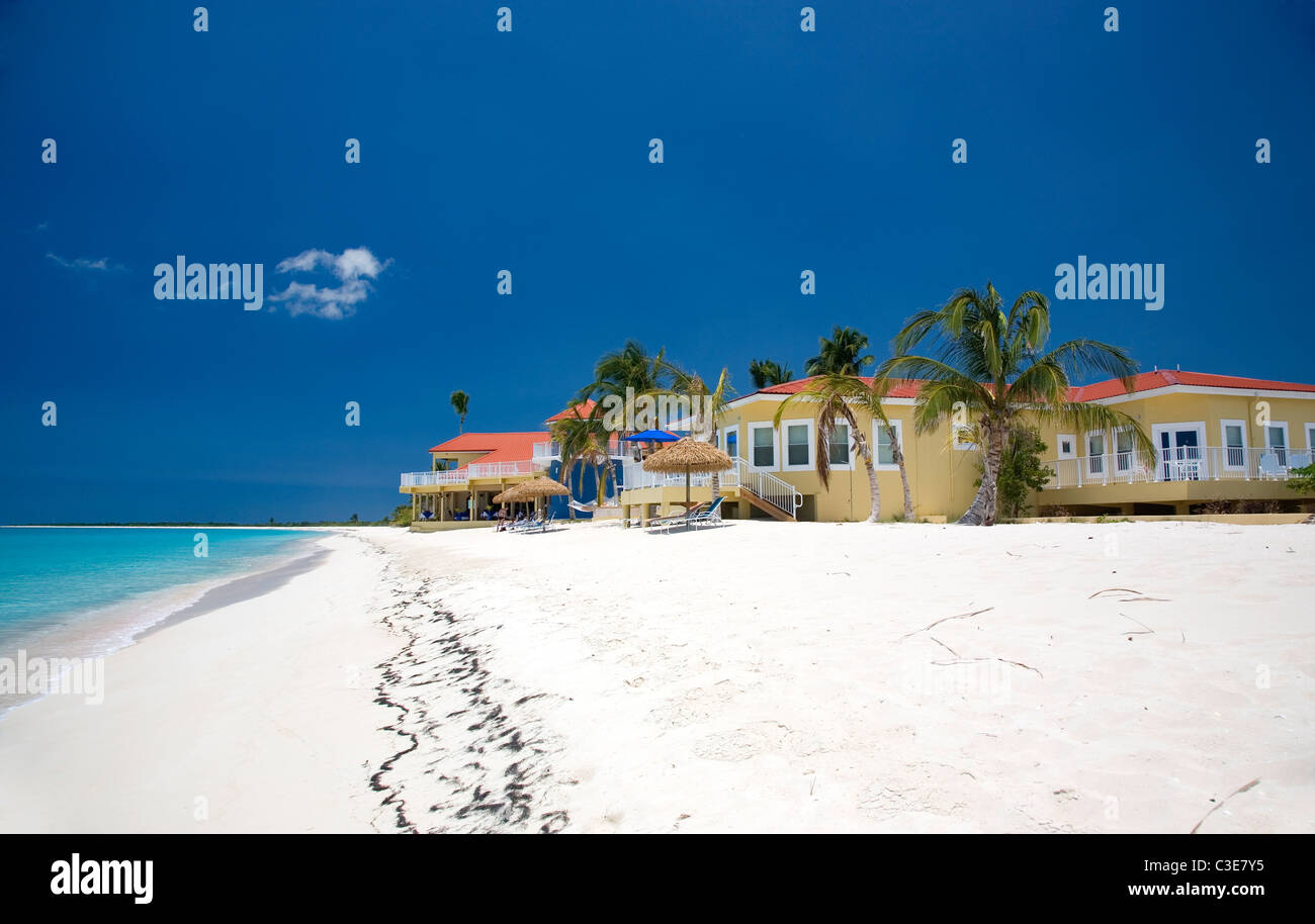 Lighthouse Bay Resort auf Low Bay in Barbuda Stockfoto