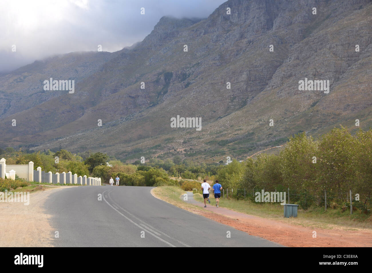 Schöne Landschaft in Stellenbosch, Südafrika Stockfoto