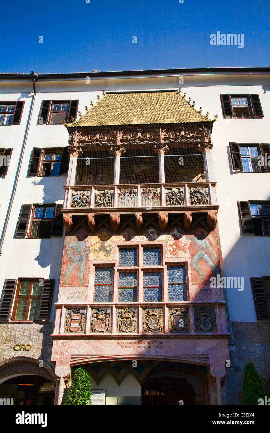 Die goldene Kuppel in Innsbruck, Österreich. Stockfoto