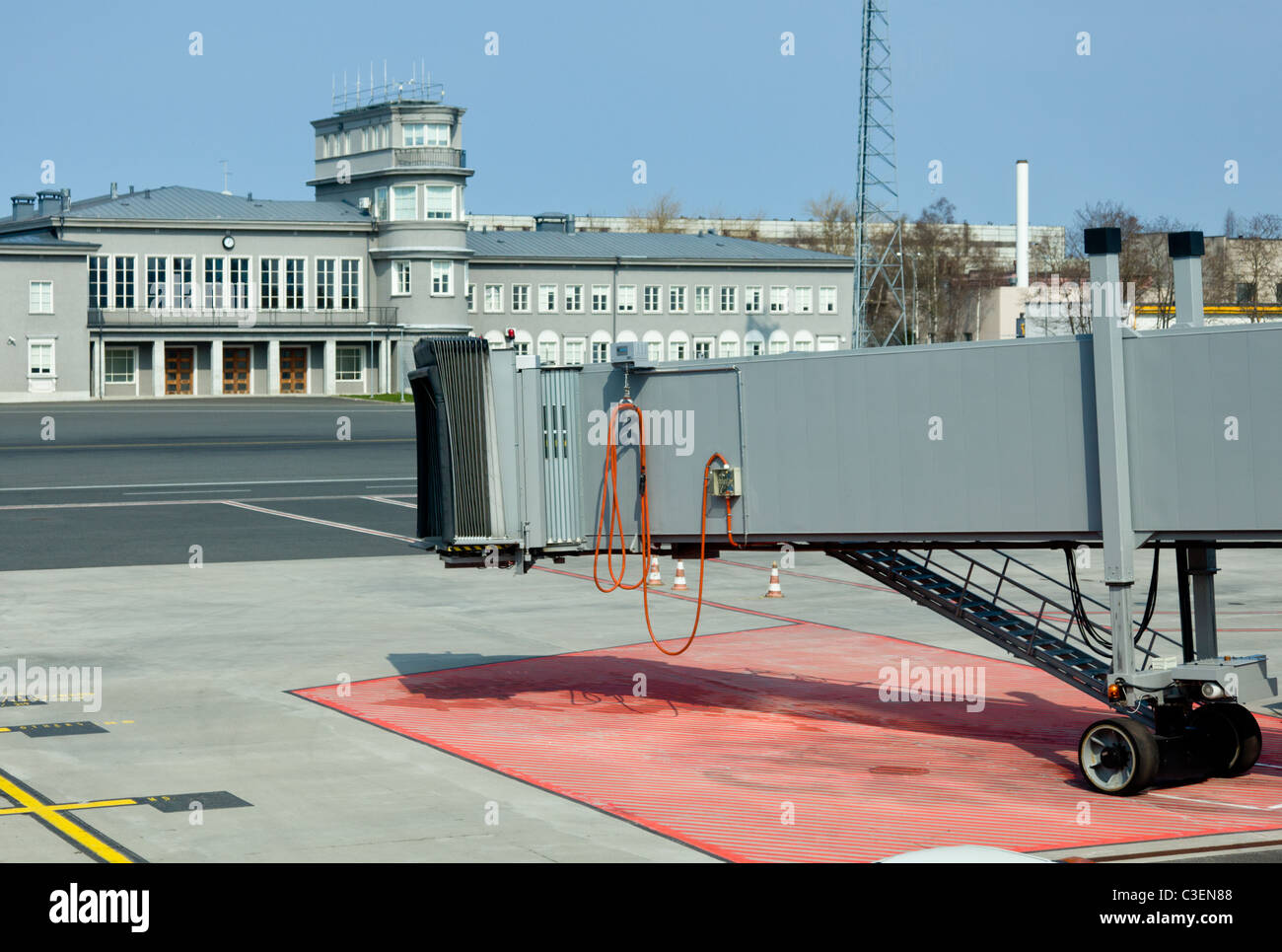 Jetway Flugzeuge am Flughafen Tallinn in Estland Stockfoto