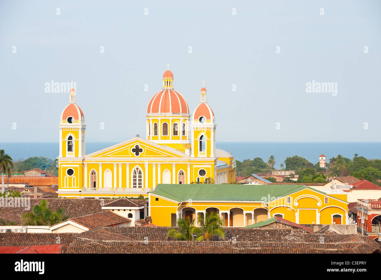 Kathedrale, Granada, Nicaragua. Stockfoto