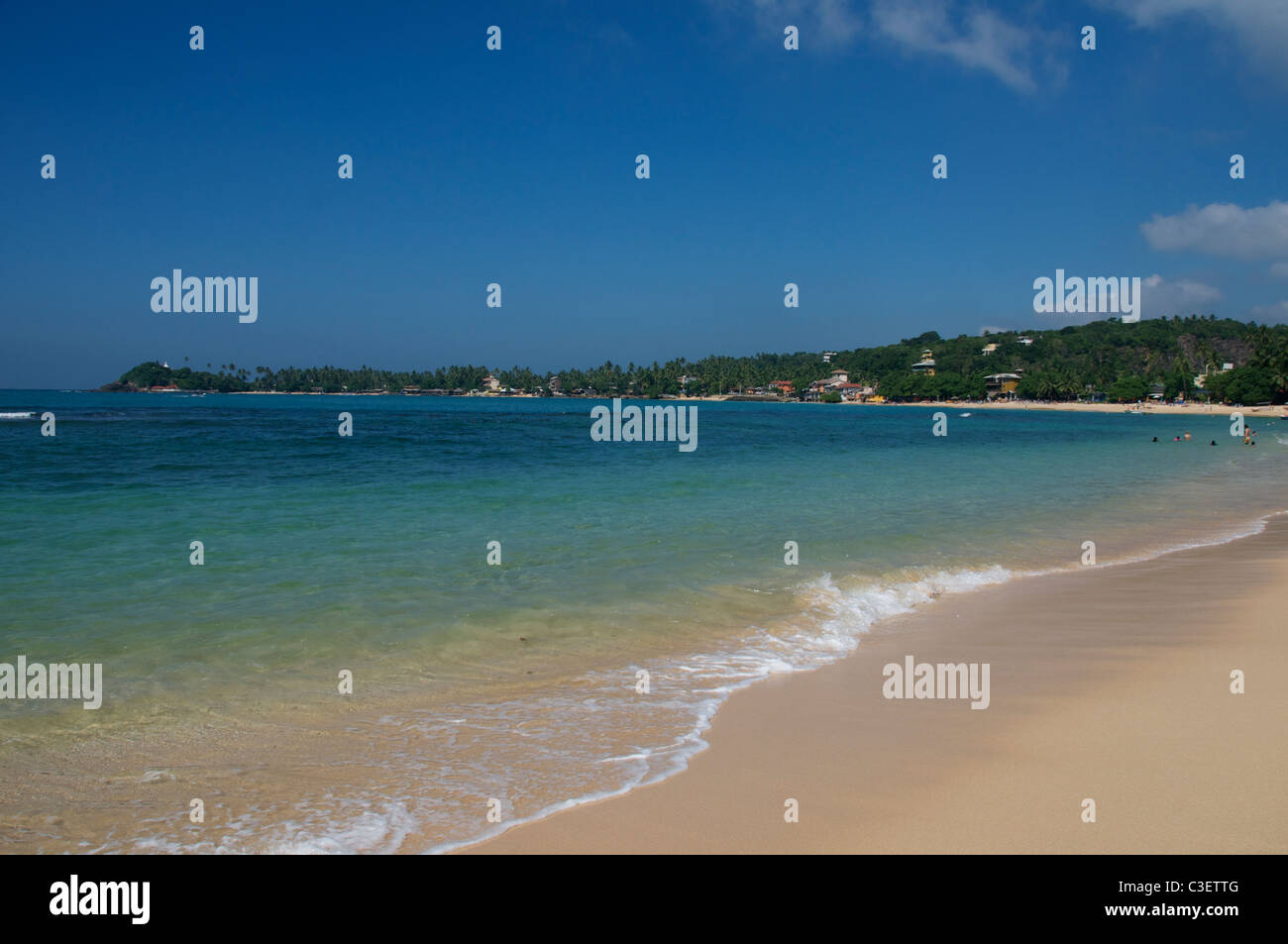 Unawatuna Beach in der Nähe von Galle Südküste Sri Lanka Stockfoto