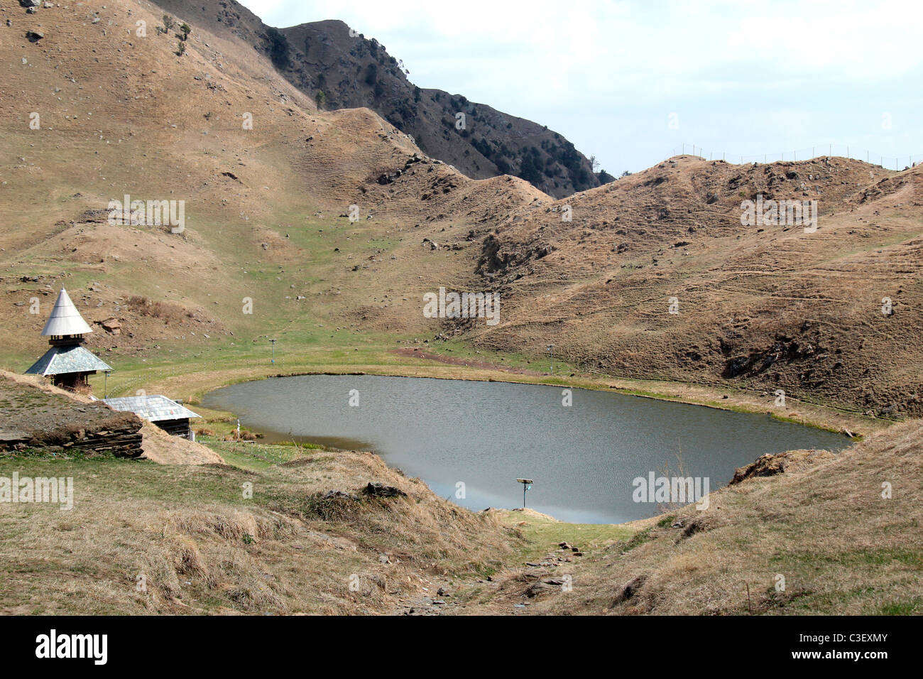 Prashar See, Mandi, Himachal Pradesh, Indien Stockfoto