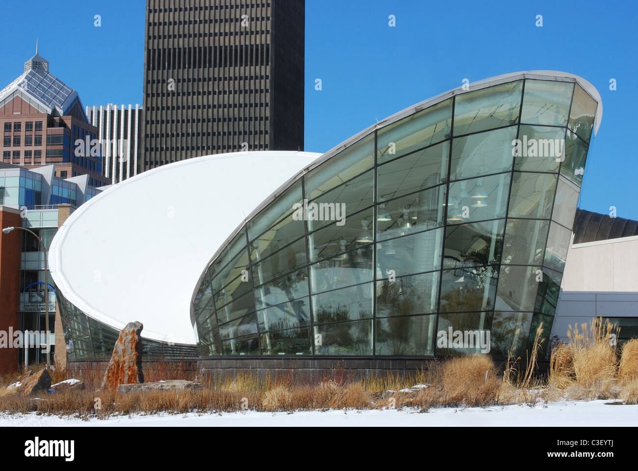 Schmetterling-Gebäude am starken zieren des Spiels, Rochester, New York. Stockfoto