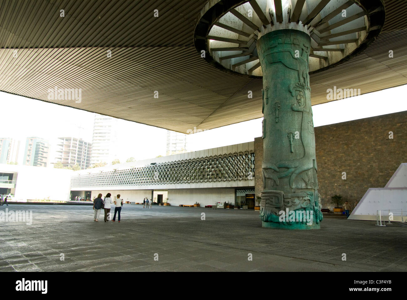Mexico.Mexico Stadt. Park der Chapultepec.National Museum für Anthropologie. Stockfoto