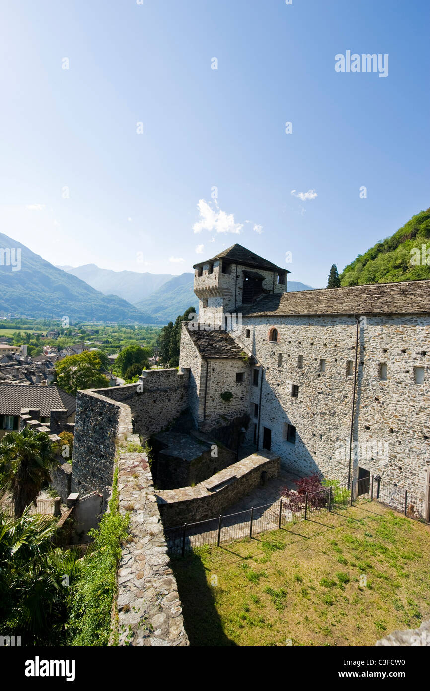 Visconteo Burg, Vogogna, Piemont, Italien Stockfoto