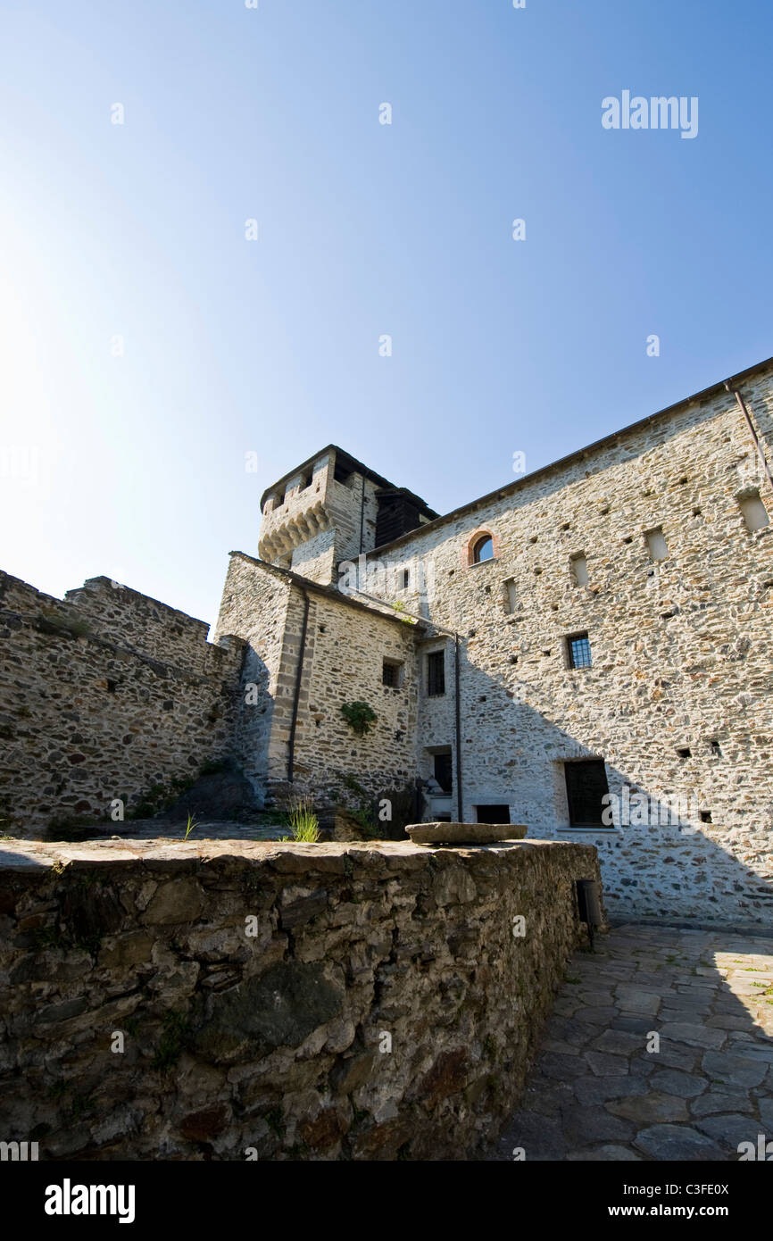 Visconteo Burg, Vogogna, Piemont, Italien Stockfoto