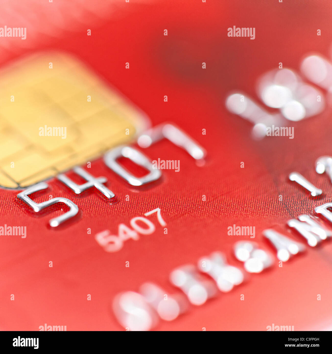 Kreditkarte mit flachen DOF Stockfoto