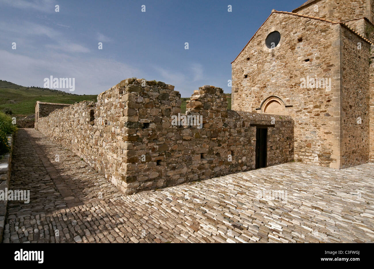 Die erstaunliche verlassen 16. Jahrhundert Kloster Panagia Tou Sinti im Xeros Tal Stockfoto