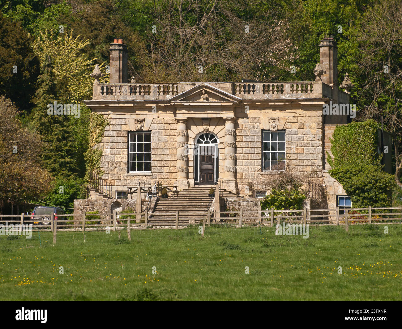 1718 eine palladianische Villa in Miniatur in der Nähe von Scarborough North Yorkshire UK Stockfoto