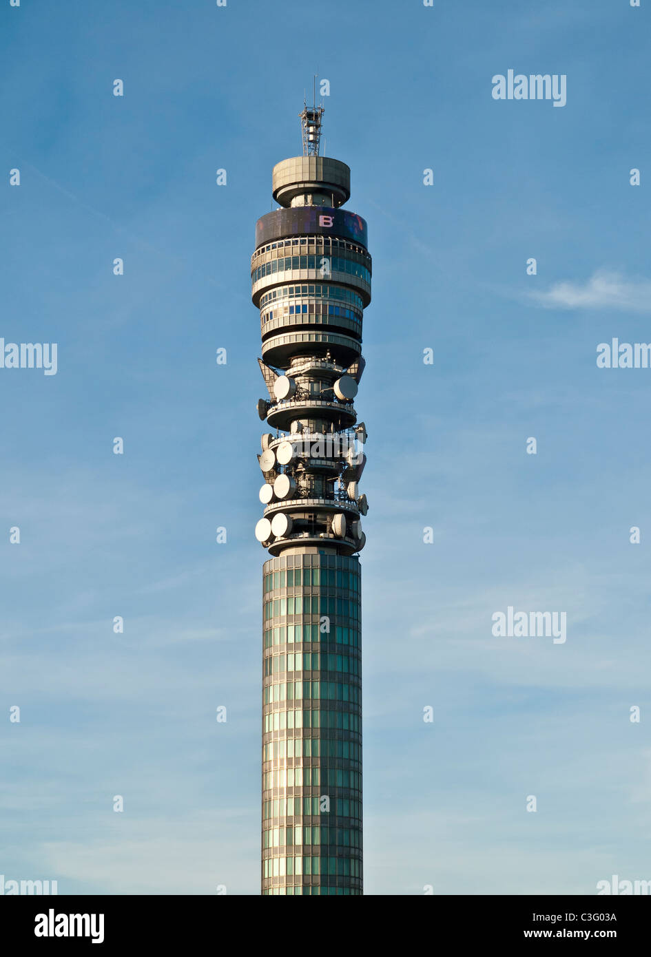 BT Telecom Tower London England Großbritannien Stockfoto