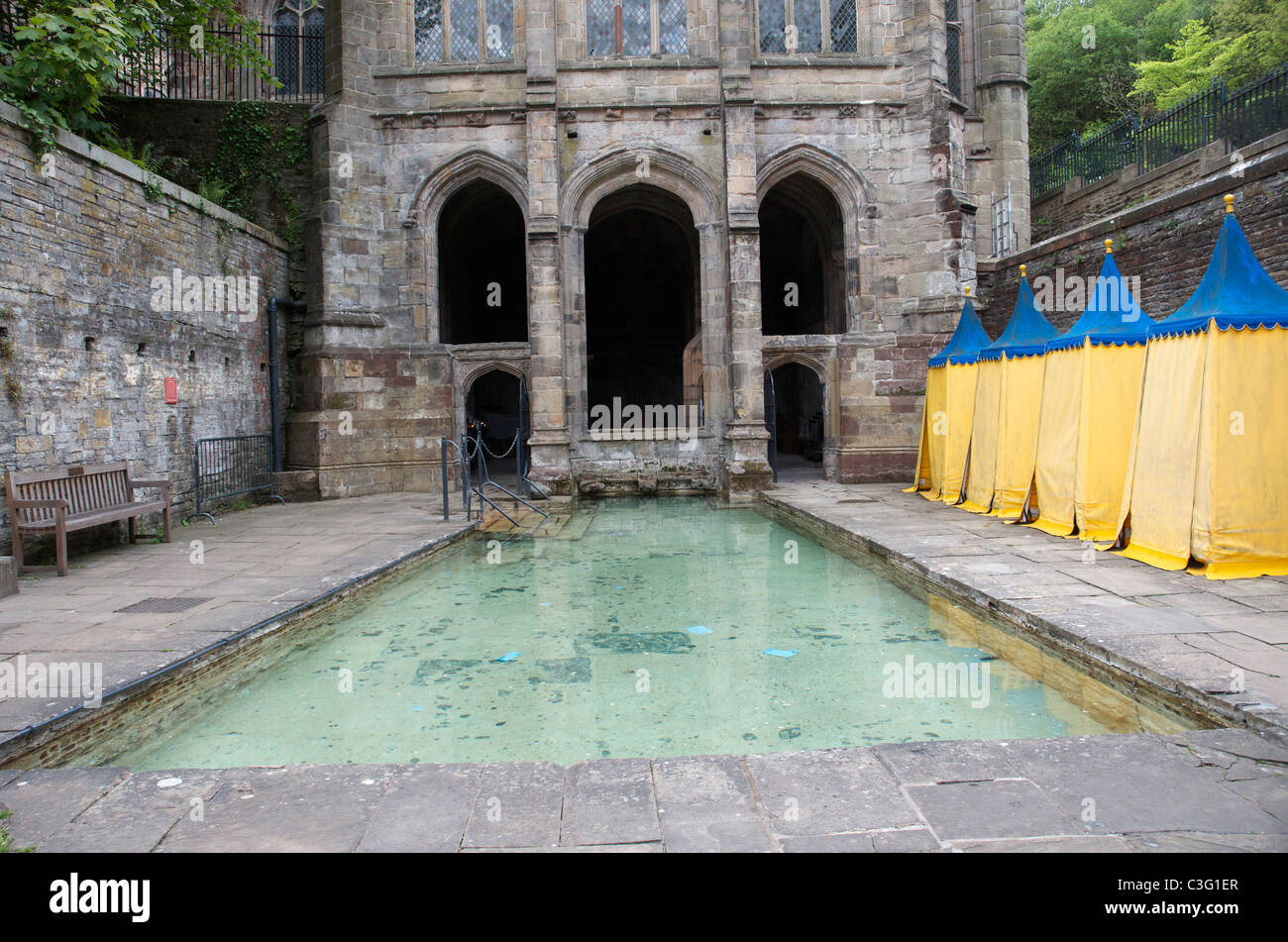 St Winifride Brunnen, Holywell, Nord-wales Stockfoto