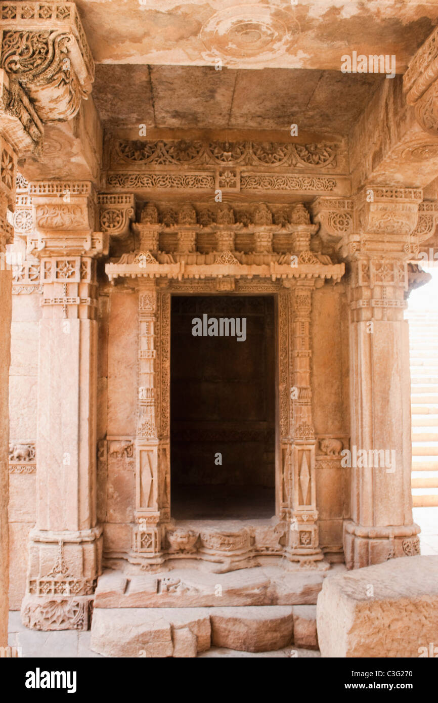 Architektonische Details eines Gebäudes Rani Ki Vav, Patan, Ahmedabad, Gujarat, Indien Stockfoto Architektonische Details eines Gebäudes Rani Ki Vav, Patan, Ahmedabad, Gujarat, Indien Stockfoto