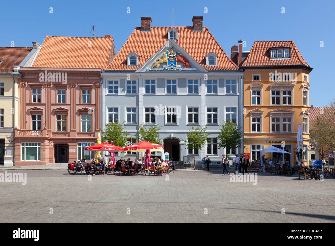 Alter Markt, Stralsund, Mecklenburg Vorpommern, Deutschland Stockfoto